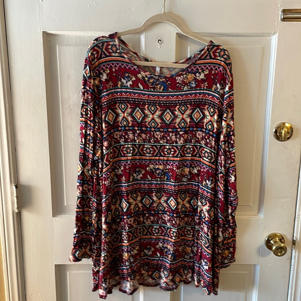 Aztec long sleeve 5x
